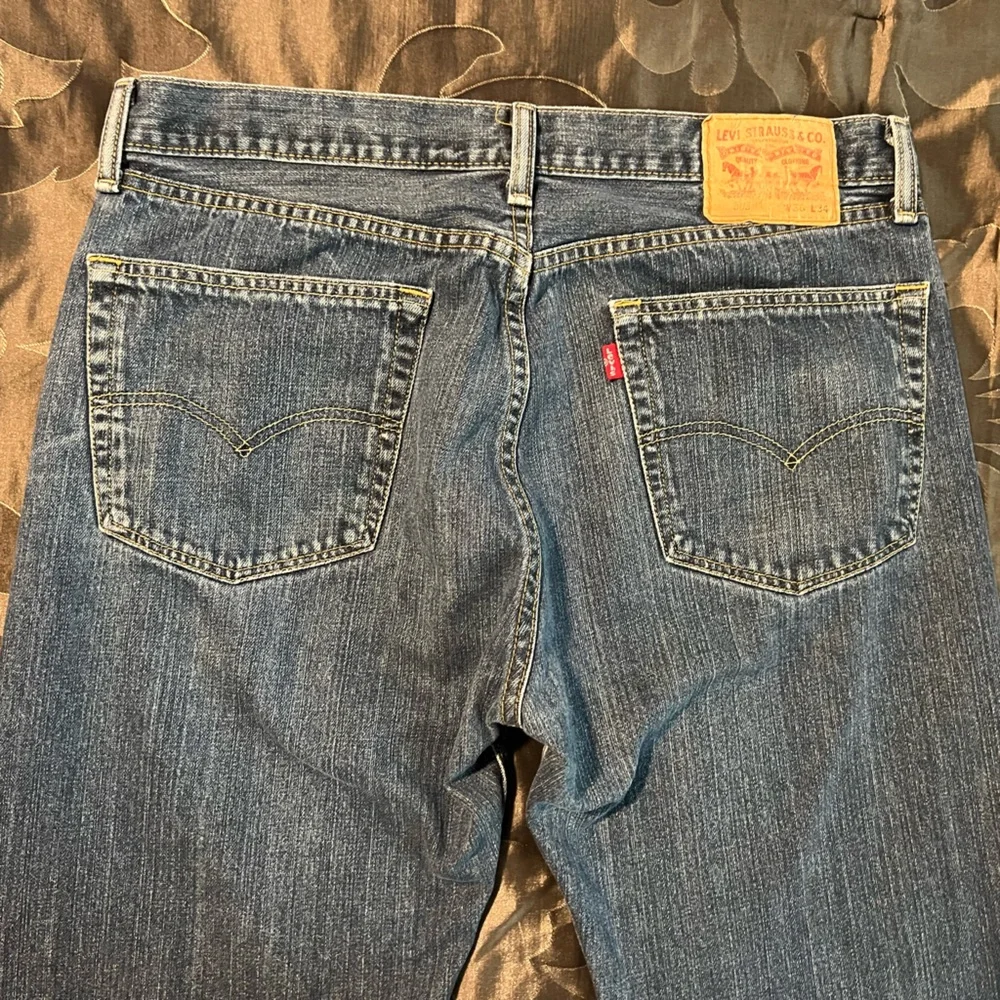 Levi's 505 Men's Dark Blue Straight Jeans 36x34